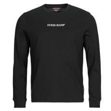 Guess Hosszú ujjú pólók GJ LS CN SLIM LOGO EMBRO TEE Fekete EU S