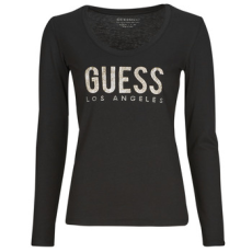 Guess Hosszú ujjú pólók PYTHON LOGO Fekete EU S