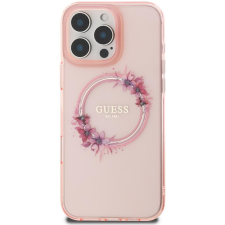 Guess IML Flowers Ring MagSafe iPhone 16 Pro Max Pink tok (GUHMP16XHFWFCP) tok és táska