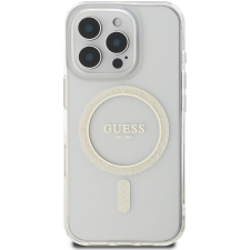 Guess IML Glitter Ring MagSafe iPhone 16 Pro átlátszó tok (GUHMP16LHFGERET) tok és táska
