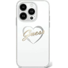 Guess IML Heart iPhone 16 Pro Max kemény hátlap tok, átlátszó GUHCP16XHCHGSPT (GUE4174) tok és táska