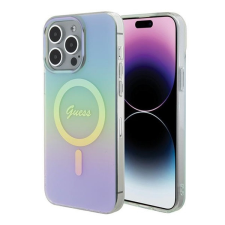 Guess IML Iridescent MagSafe Apple iPhone 15 Pro hátlap tok, türkiz tok és táska