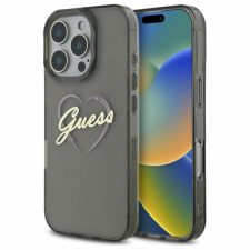 Guess IML szívtok iPhone 16 Pro Max készülékhez - fekete tok és táska