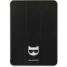 Guess iPad Pro (12.9") tablet könyvtok, fekete, Karl Lagerfeld Choupette Head Saffiano (KLFC12OCHK) tablet tok