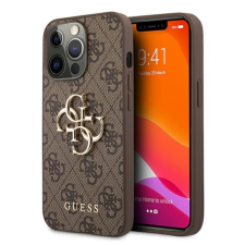 Guess iPhone 15 Pro Max Guess Big Metal Logo tok 4G barna tok és táska