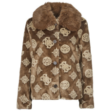 Guess Kabátok KARINE FUR LOGO JKT Barna EU M