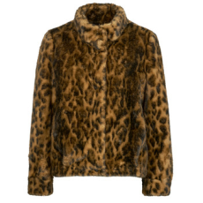 Guess Kabátok LUNA FAUX FURE LEOPARD Barna EU S
