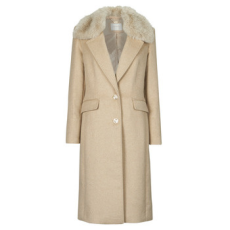 Guess Kabátok NANCY FIT COAT FAUX FUR COLLAR Bézs EU S