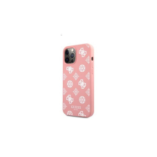 Guess Liquid Silicone White Peony Apple iPhone 12 Pro Max hátlap tok, rózsaszín tok és táska