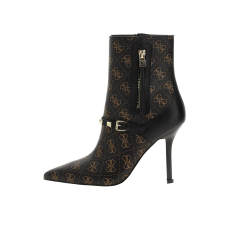 Guess női bokacsizma hegyes orrral és monogrammal FL8AY3 39 EU Sötétbarna | Fekete