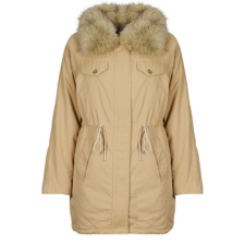 Guess Parka kabátok LUCIE PARKA FAUX FUR Bézs EU XL női dzseki, kabát
