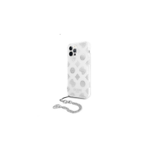 Guess PC Chain Peony Apple iPhone 12/12 Pro hátlap tok, ezüst tok és táska