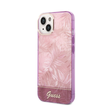 Guess PC/TPU Jungle Case for iPhone 14 Plus rózsaszín (GUHCP14MHGJGHP) tok és táska