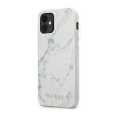 Guess PC/TPU Marble Apple iPhone 12 mini hátlap tok, fehér tok és táska