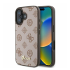Guess Peony Script Apple iPhone 16 MagSafe kompatibilis hátlap tok, barna GUHMP16SPGPYSW