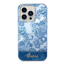 Guess Porcelain Collection Apple iPhone 14 Pro Max hátlap tok kék (GUHCP14XHGPLHB) tok és táska