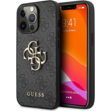 Guess PU 4G Metal Logo Apple iPhone 13 Pro hátlap tok, szürke (GUE1263GRY) tok és táska