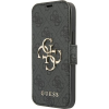 Guess PU 4G Metal Logo Apple iPhone 13 Pro Max flip tok, szürke (GUE1474GRY)