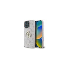 Guess PU 4G Metal Logo Apple iPhone 16 Pro Max hátlap tok, rózsaszín tok és táska