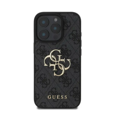 Guess PU 4G Metal Logo Apple iPhone 16 Pro Max hátlap tok, szürke tok és táska