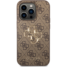 Guess PU 4G Metal Logo iPhone 15 Pro barna tok (GUHCP15L4GMGBR) tok és táska