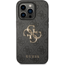 Guess PU 4G Metal Logo iPhone 15 Pro szürke tok (GUHCP15L4GMGGR) tok és táska