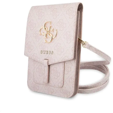 Guess PU 4G Metal Logo Phone Bag Pink tok tok és táska