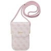 Guess PU 4G Metal Logo Script Phone Bag rózsaszín (GUOWBP4SNSP)