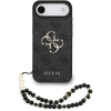 Guess PU 4G Metal Logo Strap Zadní Kryt pro iPhone Air Black
