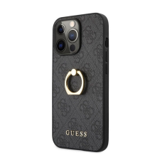 Guess PU 4G Ring Apple iPhone 13 Pro hátlap tok, szürke tok és táska