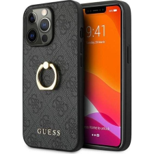Guess PU 4G Ring Apple iPhone 13 Pro hátlap tok, szürke (GUHCP13L4GMRGR) tok és táska