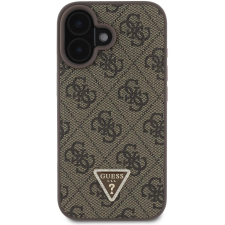Guess PU 4G Strass Triangle Metal Logo + Crossbody iPhone 16 Brown tok (GUHCP16SP4TDSCPW) tok és táska