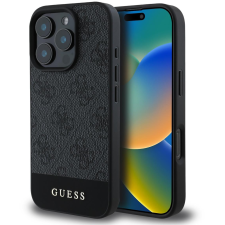 Guess PU 4G Stripe iPhone 16 Pro Grey tok (GUHCP16LG4GLGR) tok és táska