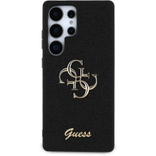 Guess PU Fixed Glitter 4G Metal Logo Samsung Galaxy S25 Ultra fekete tok tok és táska