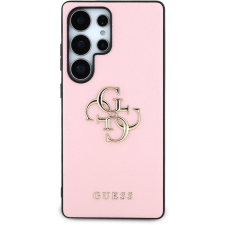 Guess PU Grained 4G Metal Logo Samsung Galaxy S25 Ultra rózsaszín tok tok és táska