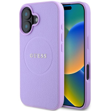 Guess PU Grained Classic Logo iPhone 16 MagSafe lila tok tok és táska