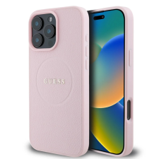 Guess PU Grained Classic Logo MagSafe tok iPhone 16 Pro Max - rózsaszín tok és táska