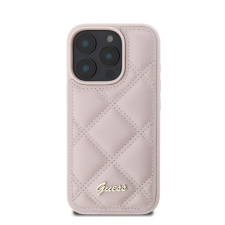 Guess PU Leather Quilted Apple iPhone 16 Pro Max hátlap tok, rózsaszín tok és táska