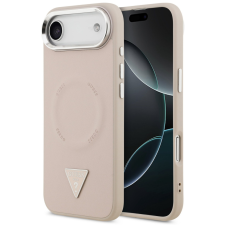 Guess PU Leather Triangle Logo Apple iPhone Air (2025) MagSafe hátlap tok, rózsaszín tok és táska