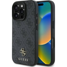 Guess PU Metal Logo Magsafe Apple iPhone 16 Pro Hátlapvédő Tok Szürke (GUHMP16LP4SM4MK) tok és táska