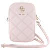 Guess PU Quilted 4G Metal Logo Pink tok