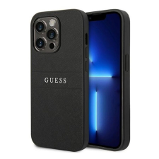 Guess PU Saffiano Apple iPhone 14 Pro bőr hátlap tok, fekete tok és táska