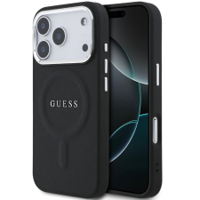 Guess PU Saffiano Apple iPhone 17 Pro MagSafe hátlap tok, fekete tok és táska