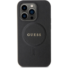 Guess PU Saffiano iPhone 15 Pro MagSafe fekete tok (GUHMP15LPSAHMCK) tok és táska