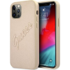 Guess PU Saffiano Vintage Script Apple iPhone 12 Pro Max hátlap tok, arany (GUE988GLD)