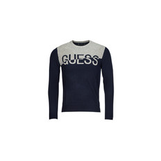 Guess Pulóverek ALEX LS CN LOGO SWEATER Tengerész EU S