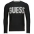 Guess Pulóverek AMYAS LS CN SLOGAN SWEATER Fekete EU XL