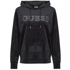 Guess Pulóverek COUTURE HOODIE SWEATSHIRT Fekete EU M