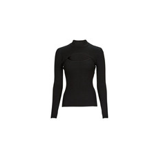 Guess Pulóverek LS RIB CUTOUT SWTER Fekete EU M
