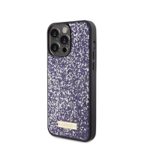 Guess Rhinestone Metal Logo Apple iPhone 15 Pro Tok - Lila tok és táska